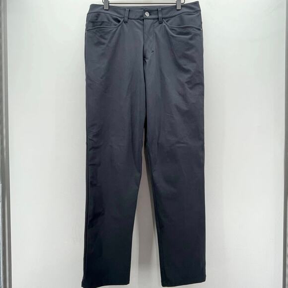 Lululemon ABC Classic-Fit Trouser Mens 33 x 34 Stretch Cotton VersaTwill Gray - Picture 1 of 7